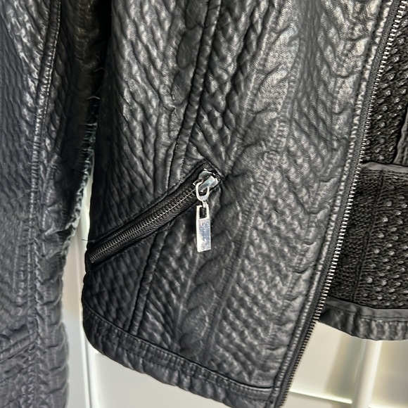 Blanc Noir black distressed look jacket - Picture 3 of 11